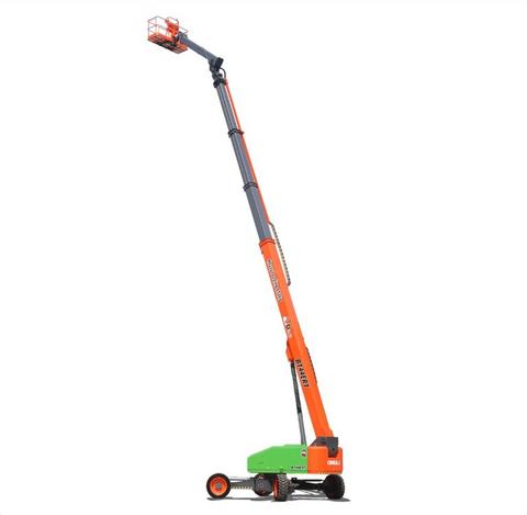 Dingli 44m telescopic boom lift with boom raised to full height – rental in Johor