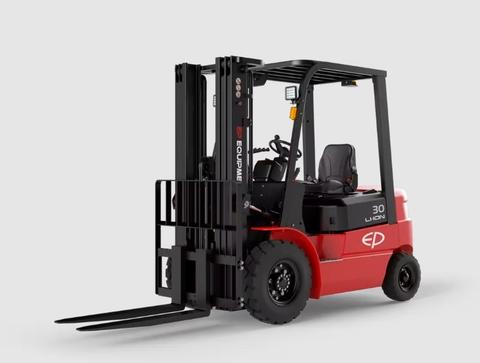 EP 3.0/3.2 ton Li-ion forklift for indoor and outdoor pallet handling in Johor